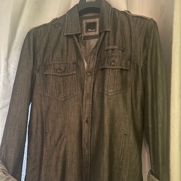Grey Denim style shirt - Picture 1 of 4